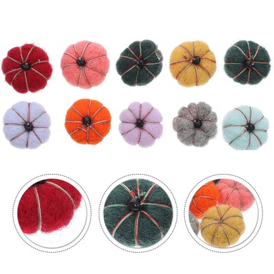  20 Pcs Thanksgiving Mini Pumpkin Halloween Felt Felted Pumpkins