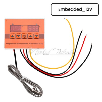 12V/24V/220V Digital LED Temperature Controller Thermostat K Type Thermocouple 