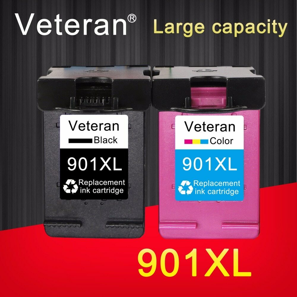 Cartouche vétéran 901XL Compatible pour hp 901 xl hp 901 cartouche d'encre