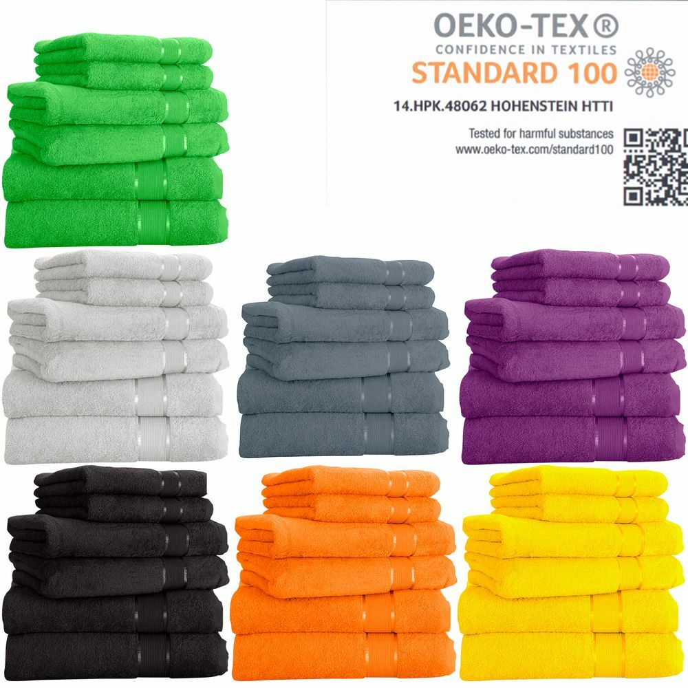 Handtuch 6er set 2x Duschtuch 2x Handtuch 2x Gästetuch 100% Baumwolle Frottee