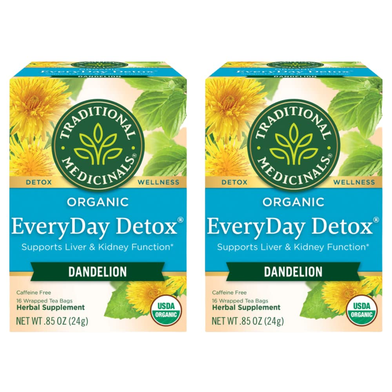 Lemon Everyday Detox Tea, 16-Count (Pack of 2)