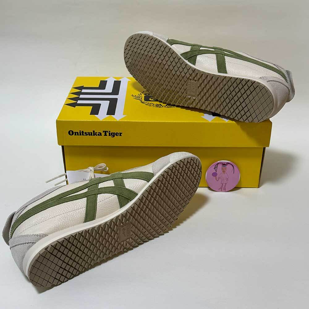Pre-owned Onitsuka Tiger Mexico 66 Sd Sneaker Unisex 1183c015.201 Birch/green Vintage