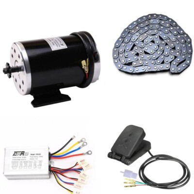 Pedal Controller 48V 1000W Brush Electric Motor Kit For Go Kart Scooter Quad ATV