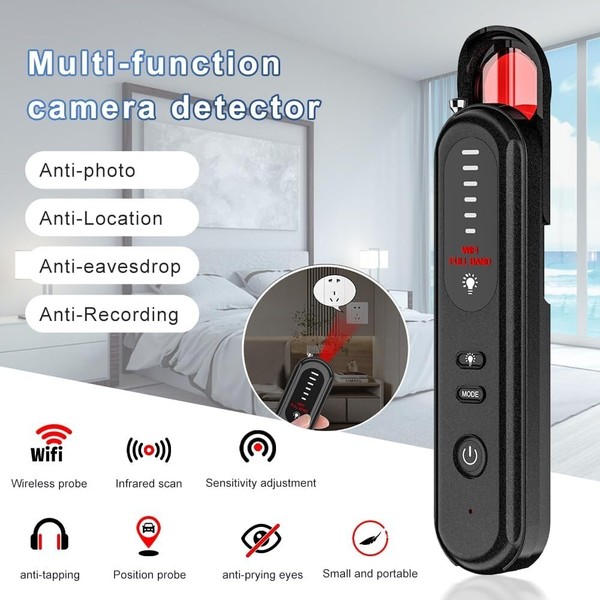 Anti-Spy Hidden Camera Detector Prevent Monitoring Wireless Signal Detector US - Image 13