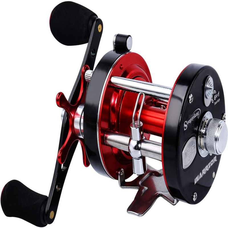 Sougayilang Fishing Reels Round Baitcasting Reel EVA Handle Right Handed