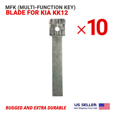 10X MFK (Multi-Function Key) Refill Key Blank Blade for Kia KK12