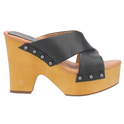 

Женские черные повседневные сандалии на платформе с шипами Dingo Driftwood DI849-001, Черный, Dingo Driftwood Studded Platform