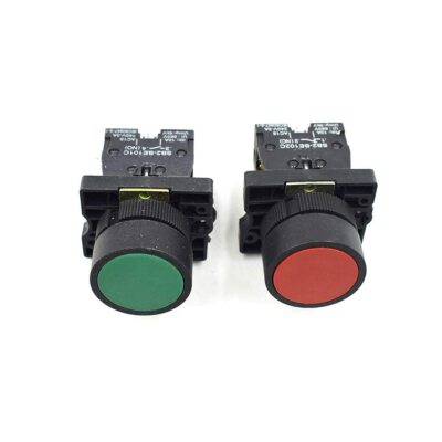 Momentary Push Button Switch Start/Stop Red Green Sign NO NC AC 660V 10A