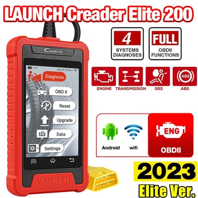 2023 LAUNCH CRE200 OBD2 Diagnostic Scanner Tool ABS SRS Fault OBD Code Reader