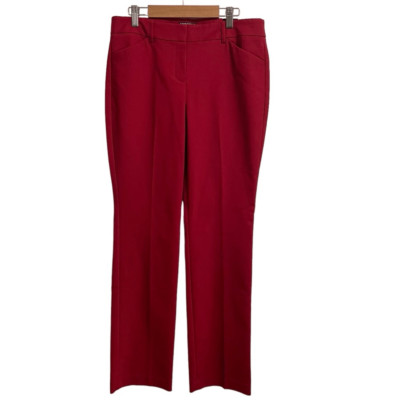 Express Editor Barely Boot Rust Red Dress Pants Size 6L NWT