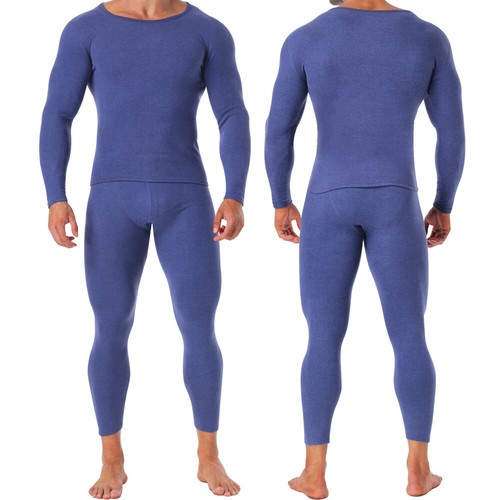 2PCS Men Thermal Underwear Set Winter Thermo Warm Soft Long Johns Winter Clothes