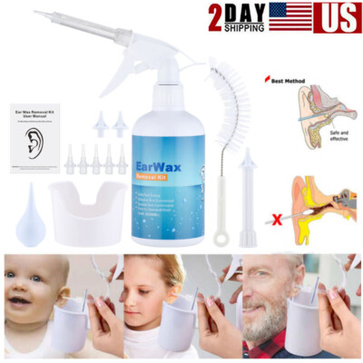 Ear Wax Removal Tool Ear Wax Remover Irrigation Cleaner Bottle Flush System Kit