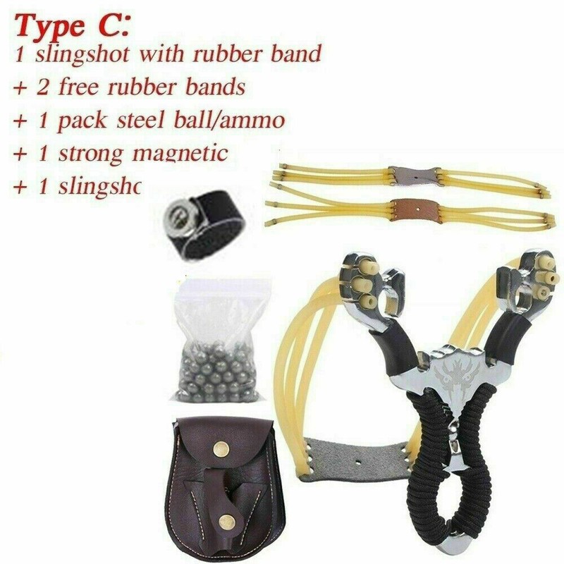Professional slingshot Outdoor Hunting Stainless Steel slingshots Catapult Sling