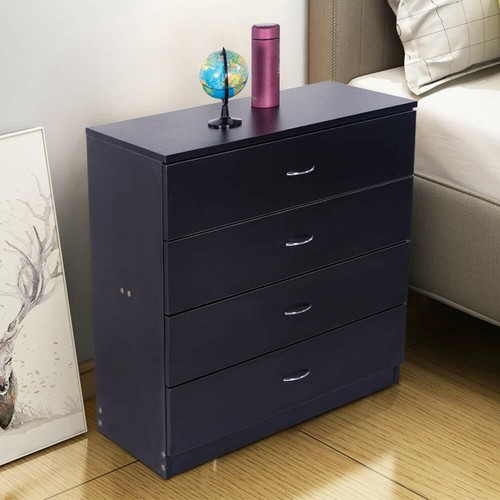 Black Chest Of Drawers Dresser Wood Organizer Cabinet Furniture