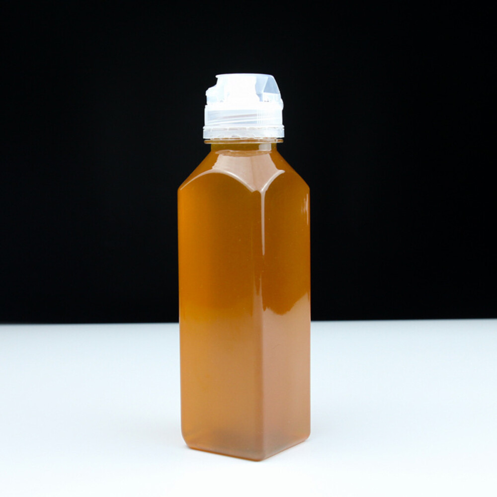 6PCS 400ml Transparent Honey Jam Dispenser Squeeze Bottle  
