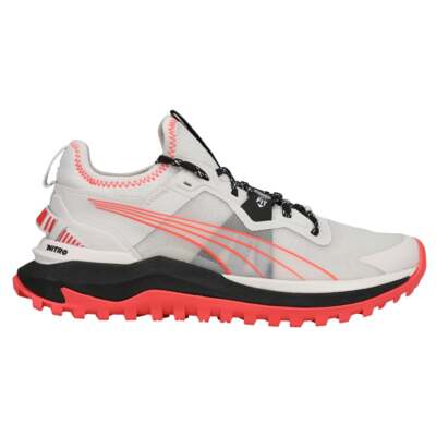 

Кроссовки Puma Voyage Nitro Lace Up Womens Size 11 M Спортивная обувь 195505-01, Grey;red, Puma Voyage Nitro Lace Up
