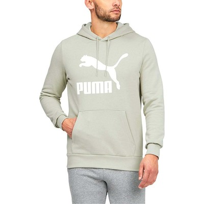 

Puma Classics Logo Pullover Hoodie Mens Green Повседневная верхняя одежда 53330333, Зеленый