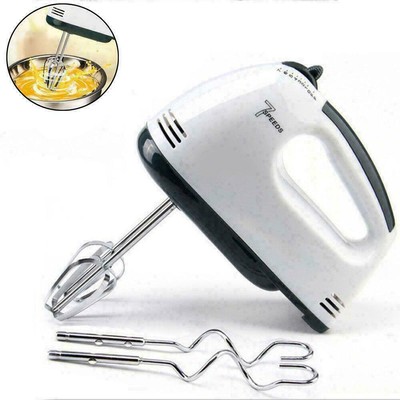 Electric Multifunctional Hand Mixer Whisk 7 Speed Stainless Steel Egg Beater