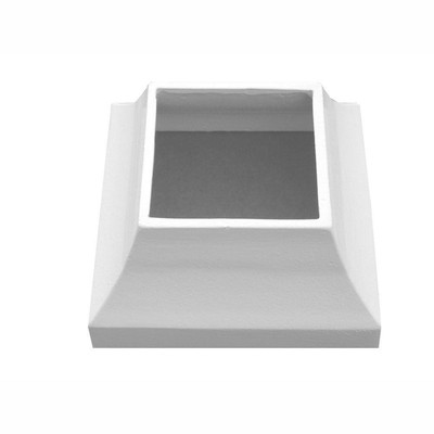 UPC 896804001240 product image for Ez Handrail 3 In. X 3 In. White Aluminum Ez Post Decorative Base Cover | upcitemdb.com