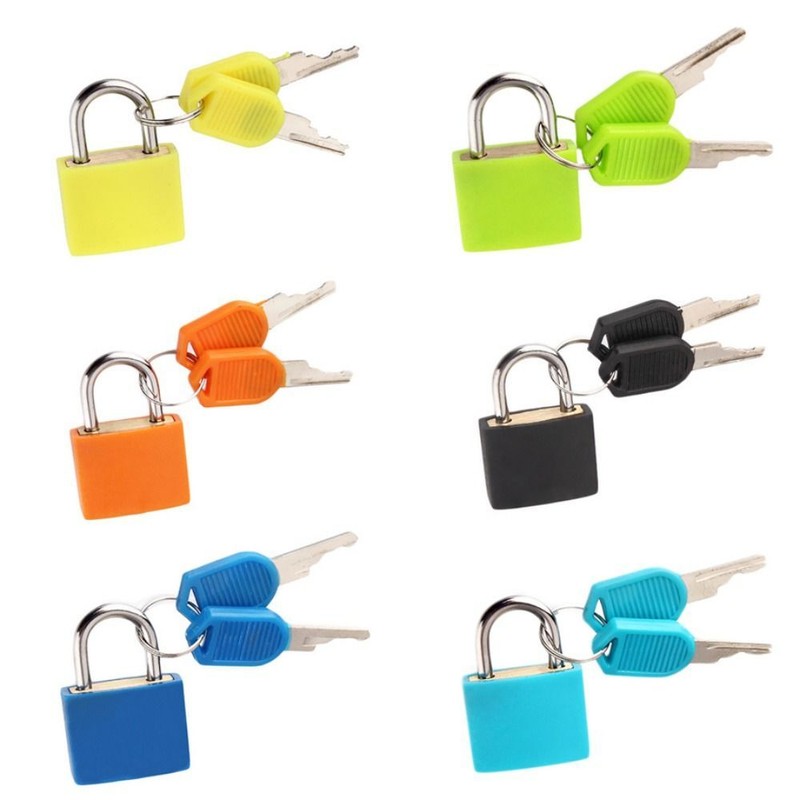 Lock Suitcase Padlock Cabinet Door Bookbag With 2 Keys