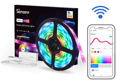 SONOFF RGB Smart LED Strip Lights Works with Alexa & Google Home Voice Assistant