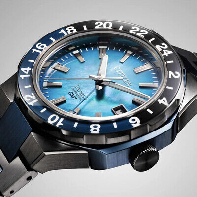 Pre-owned Citizen Series 8 Nb6036-52n Blue 100th Anniversary Men's Watch In Box