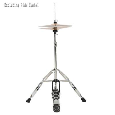 Drum HI-HAT Cymbal Stand Double Braced Chrome High Hat Silver&Black Professional
