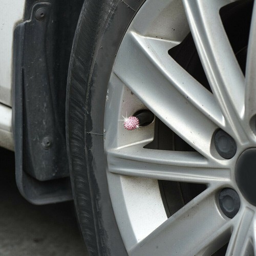 4Pcs Diamond Bling Car Truck Bike Wheel 