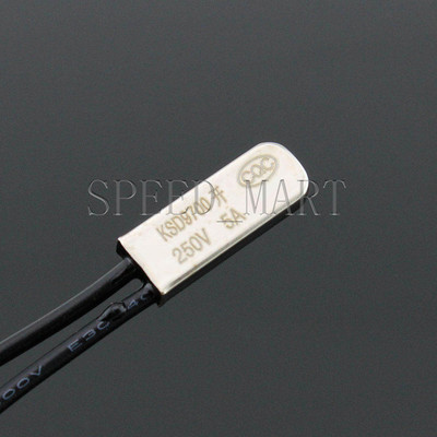 1 Pcs KSD9700 Bimetal Temperature Switch Thermostat Control 80°C N.O. 250V 5A