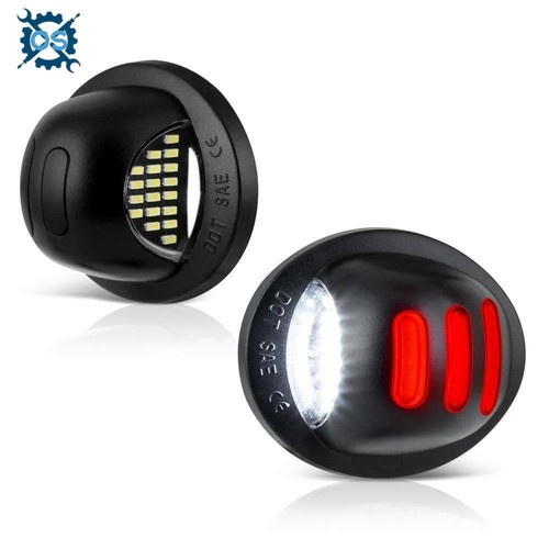2x LED License Plate Light Tail Assembly Lamp for 1990-2014 Ford F150 F250 F350