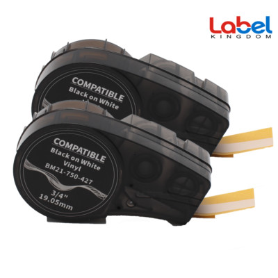 Brady M21-750-427 Self-Laminating Wire Wrap Brady Labels BMP21-PLUS BMP21-LAB
