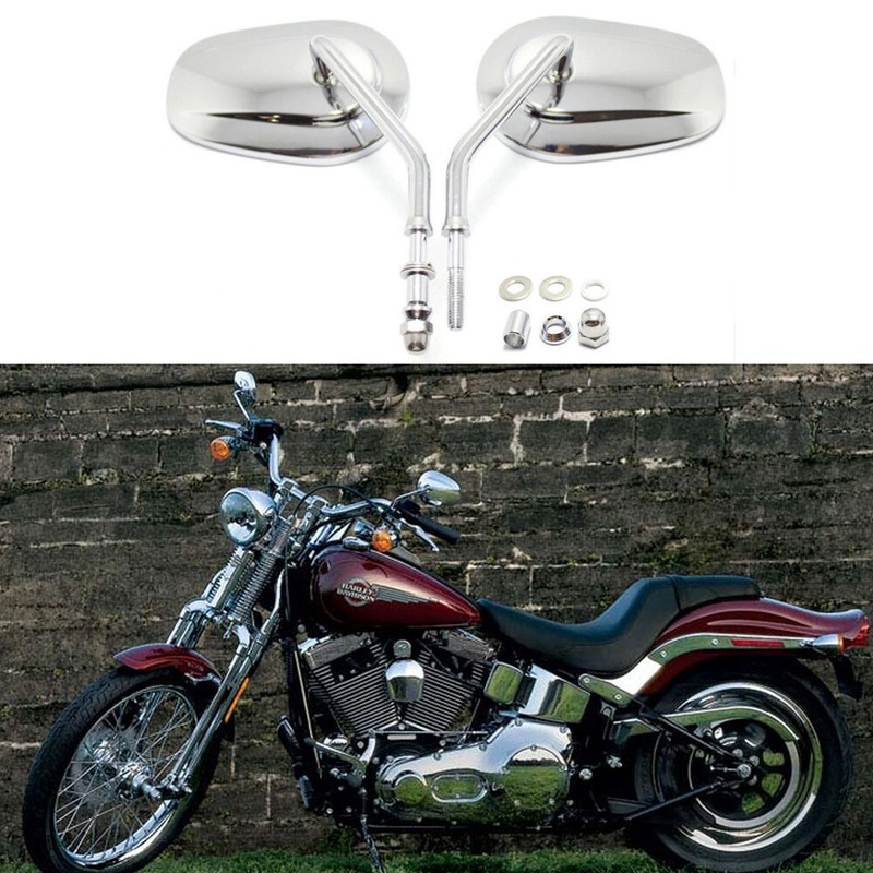 For Harley Davidson Heritage Softail Springer Motorcycle Rearview