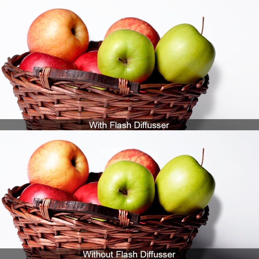 Fomito Universal Cloud Lambency Flash Diffuser 2 pcs Cover White & Orange  