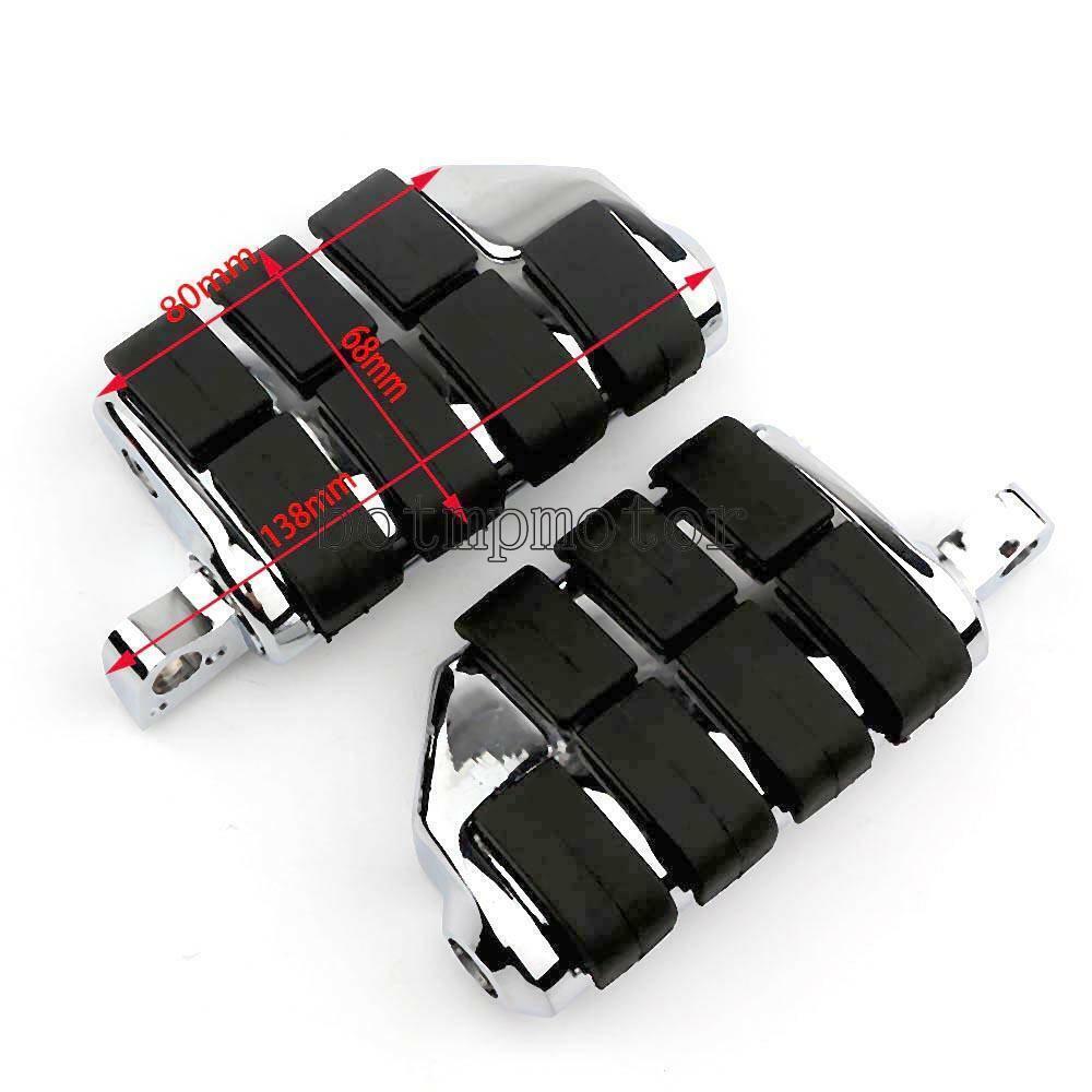Chrome Motorcycle Bike Male Mount Foot Pegs Pedals for Harley-Davidson