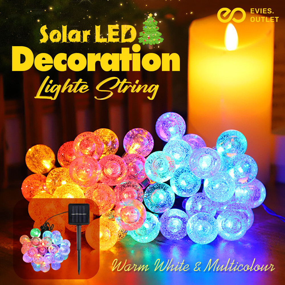 12M 100LED 22M 200LED Solar String LED Lights Outdoor Garden Fairy Party Decor
