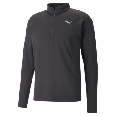 Пуловер Puma Run Cloudspun, вязаный на молнии, мужской размер S 52327201