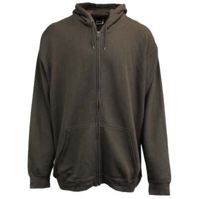 Rivers End Basic Full Zip Hoodie Mens Brown Casual Outerwear 2509-BR