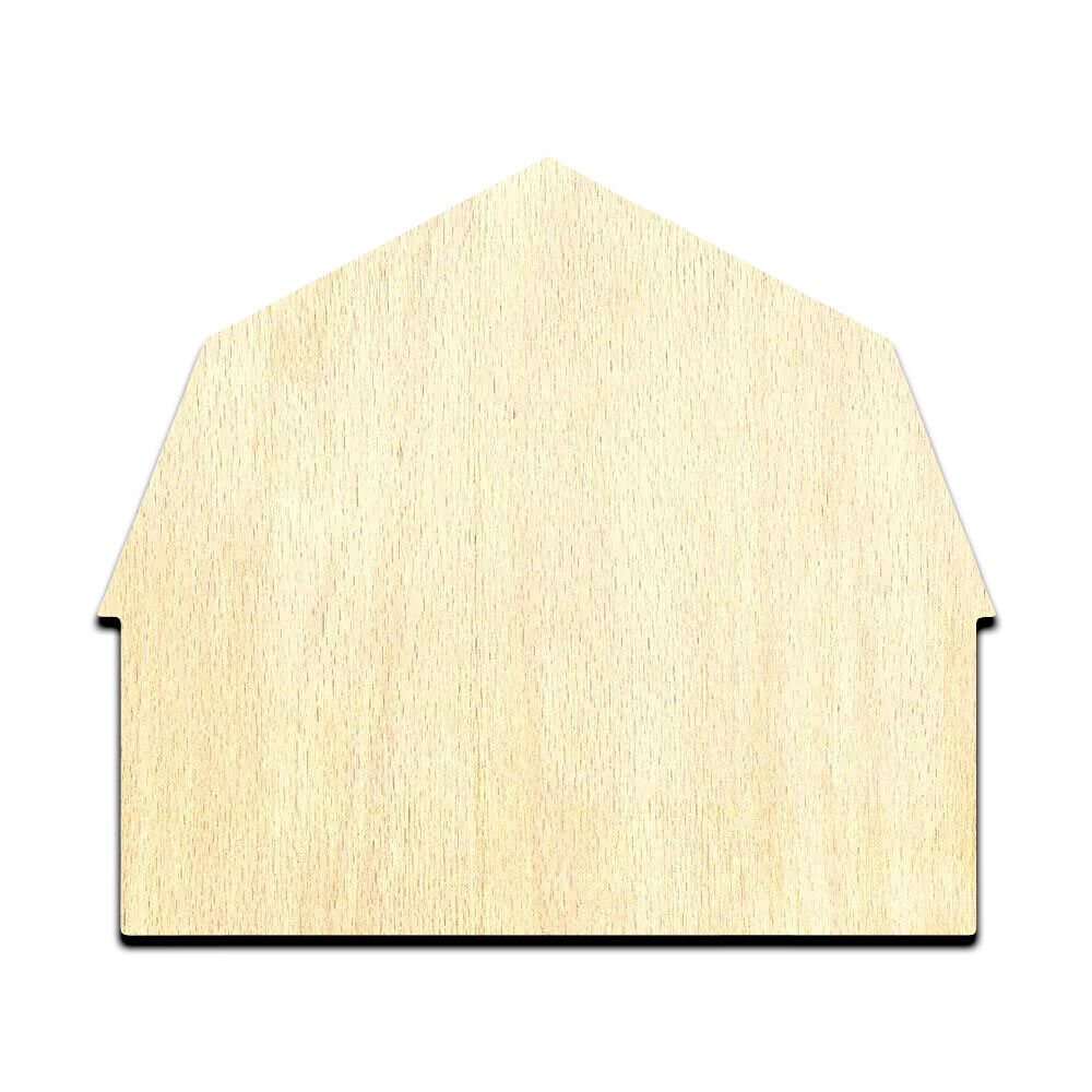 Barn Cut Out Unfinished Wood Shape Craft Supply