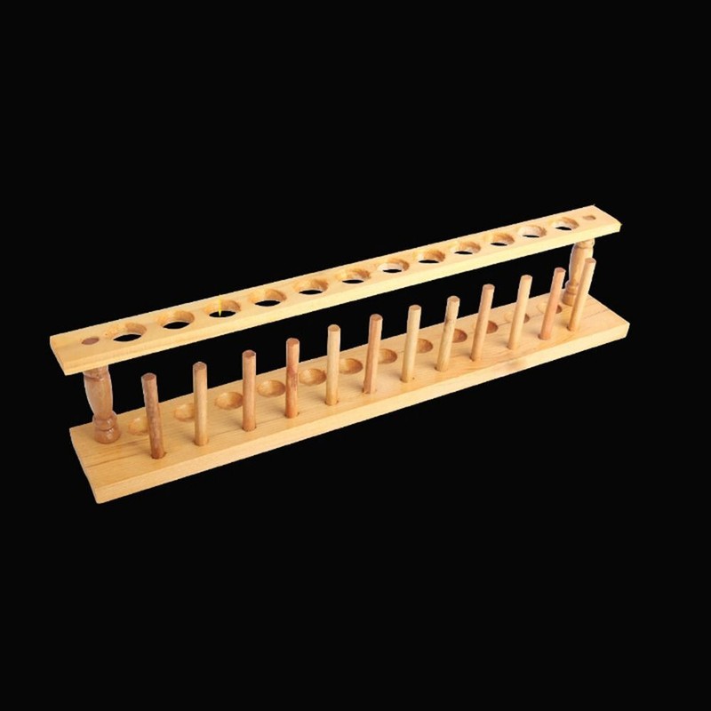 Wooden Test Tube Stand 6/8/10/12 Holes Laboratory Instrument Test Tube Rack