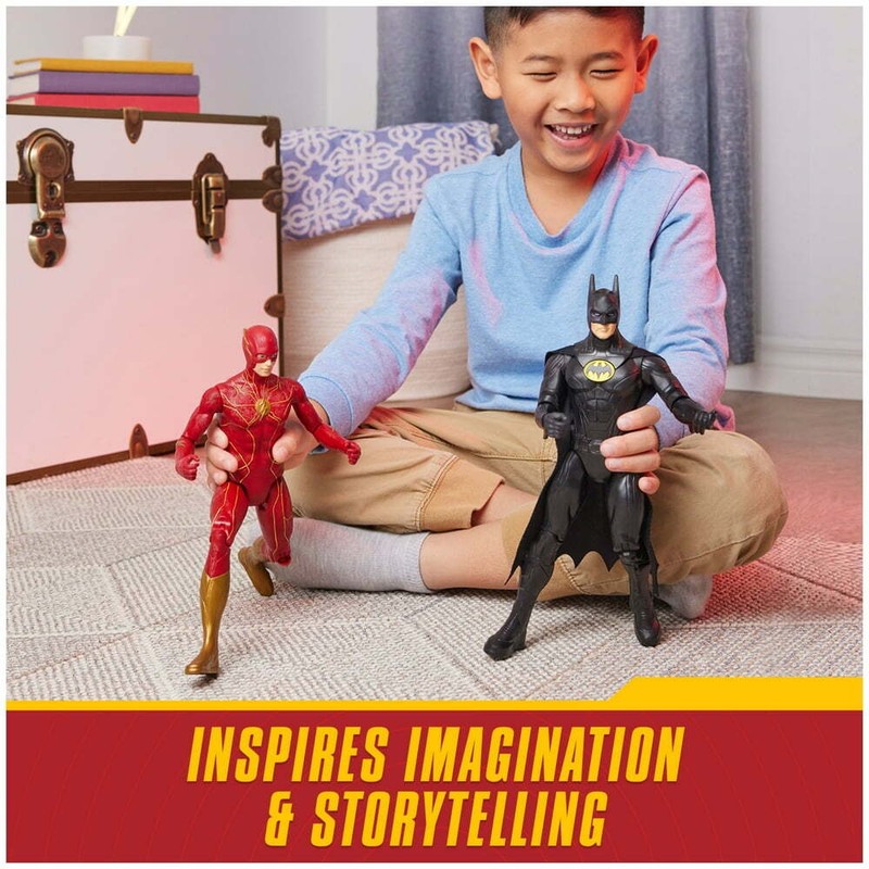 The Flash 12-Inch Action Figure, the Flash Movie Collectible (Styles May Vary)
