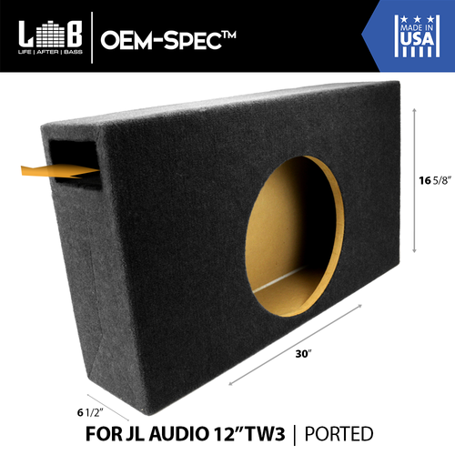 0.95 英尺3 @ 32Hz 端口外壳盒适用于JL Audio 12 0.95 英尺3 @ 32Hz 端口外壳盒适用于JL Audio 12