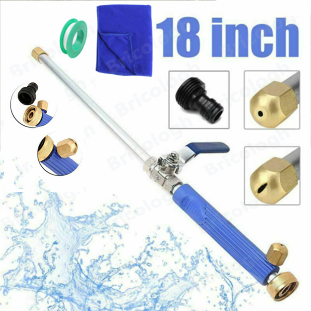 Hydro Jet High Pressure Power Washer Water Spray Gun Nozzle For Car Garden Hose