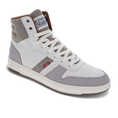 Levi's Mens Drive Hi Synthetic Leather Casual Hightop Sneaker Shoe