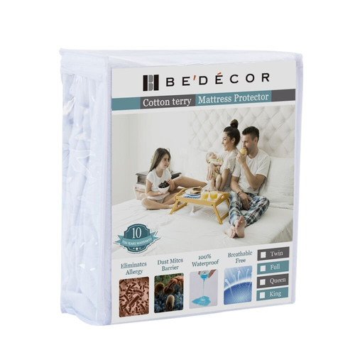 Mattress Cover Hypoallergenic Waterproof Pad Breathable Bug Proof Bed Protector