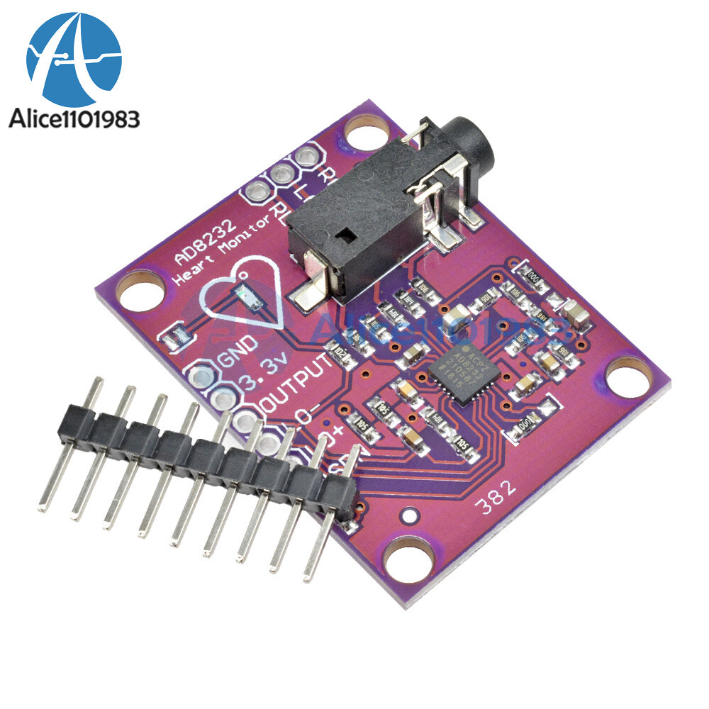 Single Lead AD8232 Heart Rate Monitor ECG Developemt Kit Arduino