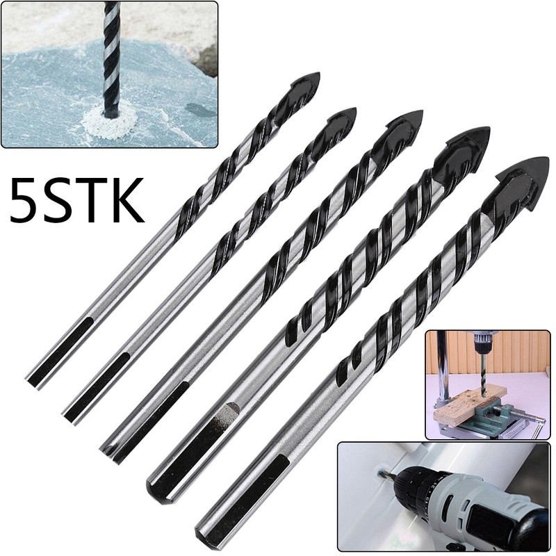 5tlg Keramikbohrer Fliesenbohrer Glasbohrer Bohrer Ø 6//8//10//12mm Für Porzellan