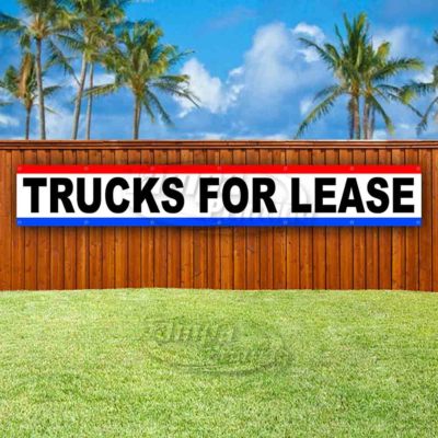 TRUCKS FOR LEASE Advertising Vinyl Banner Flag Sign LARGE HUGE XXL SPANISH