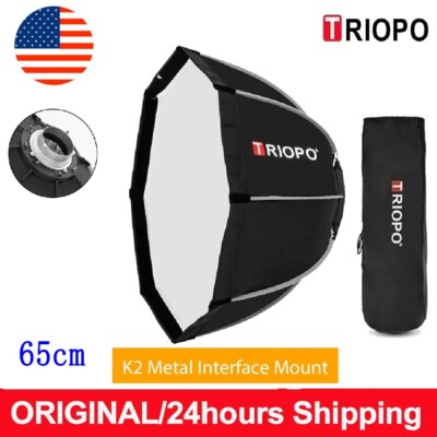 US Triopo K2-65 25.6''/65cm Quick Release Octagon Softbox Bowens Fr Studio Flash