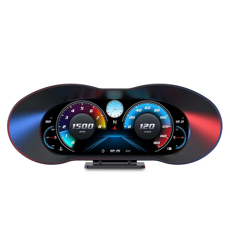 OBD GPS Dual System HUD P5 OBD2 Head Up Display Digital Speedometer Slope Meter
