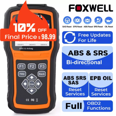 Bidirectional SRS ABS Bleeding SAS Oil EPB Reset OBDII Scanner Diagnostic Tool
